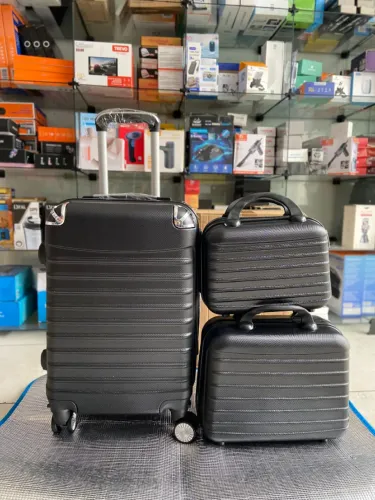 Mala de Bordo 10KG com Duas Bagagens de Mão preta an3