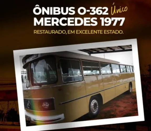 onibus o362 reliquia para colecionador apto placa preta