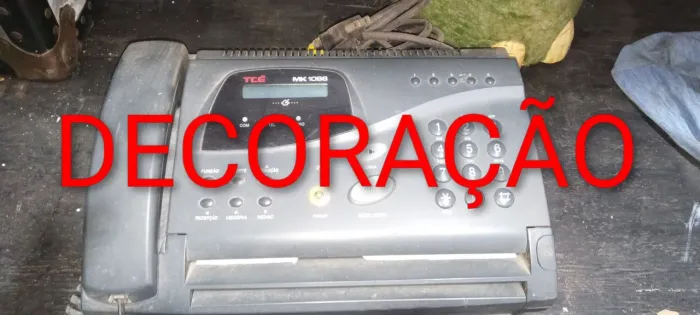 Aparelho antigo de fax 