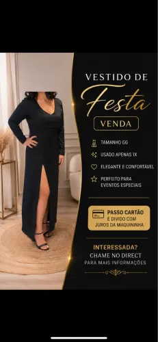 Vestido de festa preto