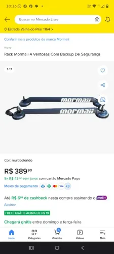 Rack bagageiro Mormaii e rack alumínio Sandero Logan 