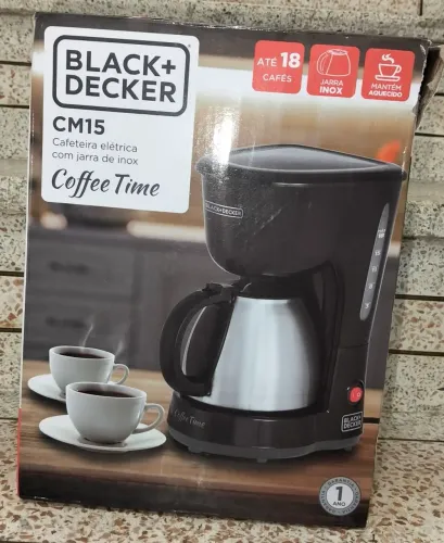 Cafeteira Elétrica Black+Decker CM15 Inox - Funcionando Perfeitamente