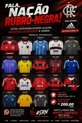 Camisas do Flamengo