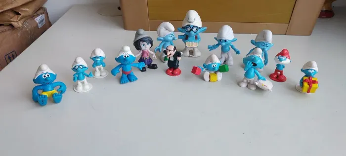 Bonecos smurfs coleção