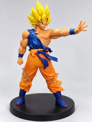 Goku Super Saiyajin Dragon Ball Z - Figura Colecionável com Base