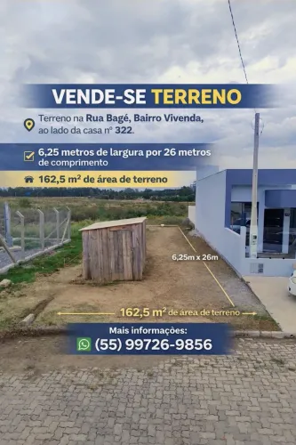 Terreno São Gabriel - RS, bairro Vivenda