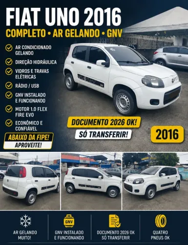 Fiat Uno Vivace/rua 1.0 EVO Fire Flex 8V 5P 2016