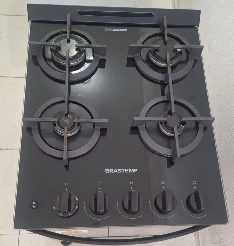 Fogao Brastemp 4 bocas tampa de vidro novo