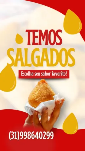 Salgados congelados