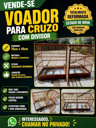 Gaiola Voadeira pra cruzo 
