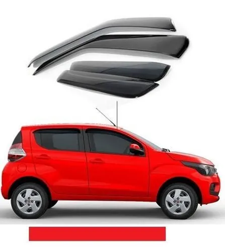 Calha Defletor De Chuva Fiat mobi (4 Portas) dltub eybll