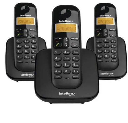 Kit 3 telefones sem fio siemens