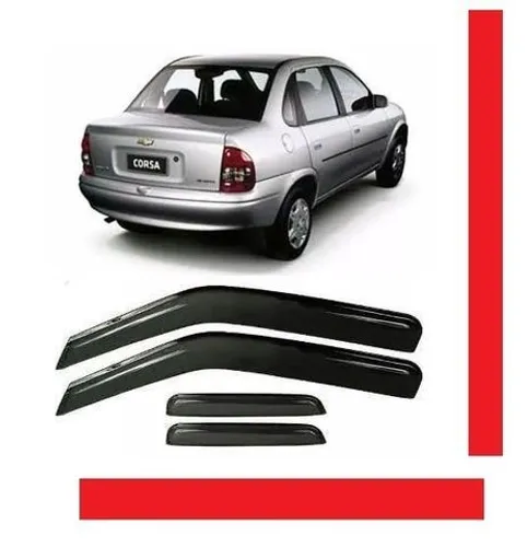 Jogo Calha Chuva Defletor Corsa Classic sedan 4 Portas todos dltub eybll