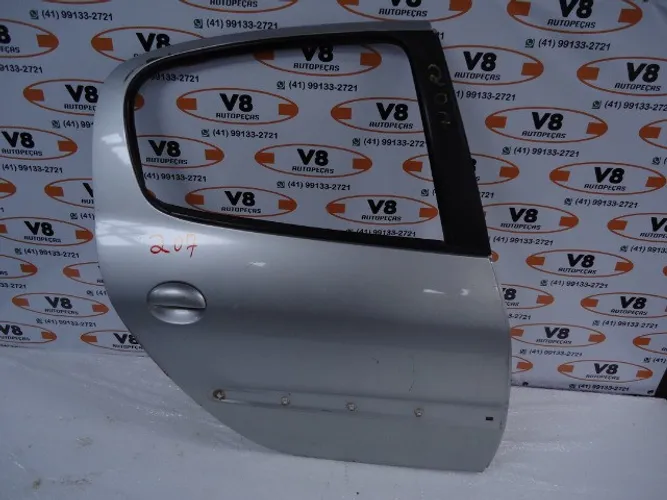 Porta Traseira LD Peugeot 207 Hatch - Prata