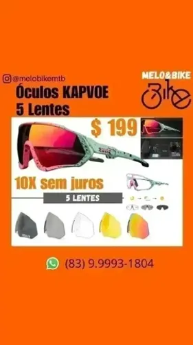 Óculos KAPVOE 5 Lentes polarizadas proteção UVB 400 UVB