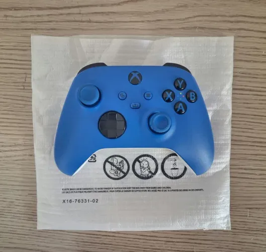 Promoção Controle Xbox Shock Blue Series S/X (ACEITO CREDISHOP)