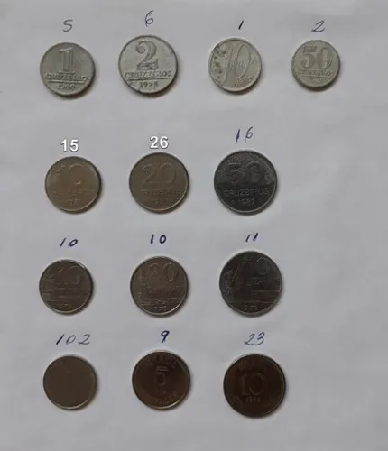 Coleção moedas antigas