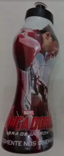 GARRAFA SQUEEZE FILME VINGADORES MARVEL TONY STARK ROBERT DOWNEY JR