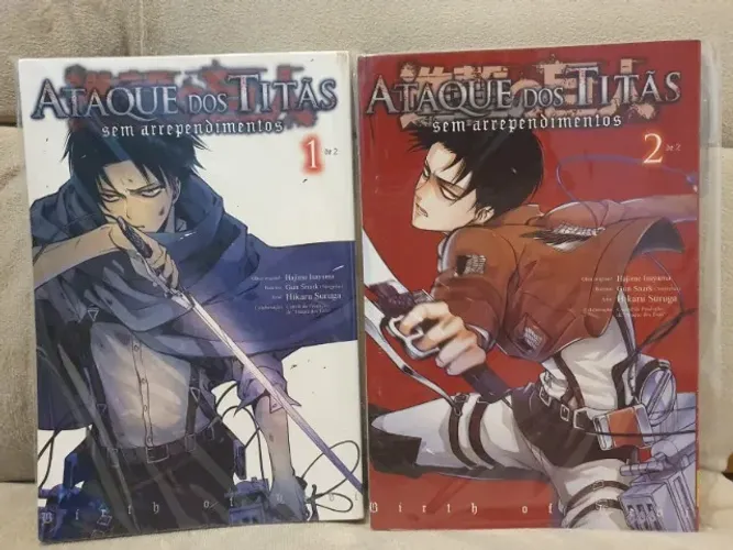 Combo Mangás (vendo separado): SNK Sem arrependimentos, Slam dunk e black rock shooter!