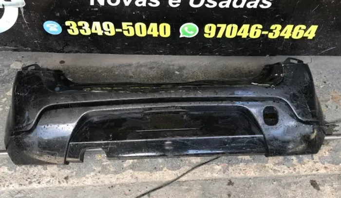 Parachoque Traseiro Renault Sandero Antigo Preto