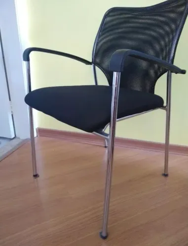 Cadeira de Escritório Mesh Preta - Moderna e Confortável