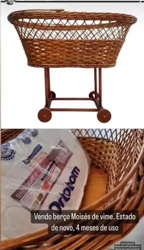 Berço Moisés com Colchão em estado de novo