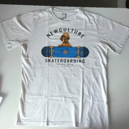 Camiseta Masculina New Surf Tamanho GG Cachorro