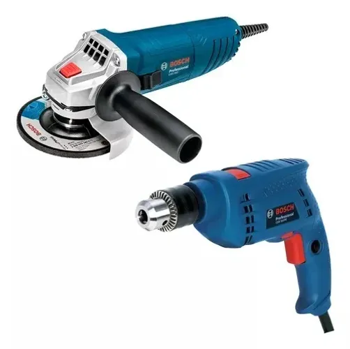 Combo Bosch Furadeira Gsb 550 + Esmerilhadeira Gws 850 220v