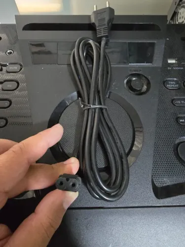 Cabo de força C7 tipo 8 para eletrônicos 