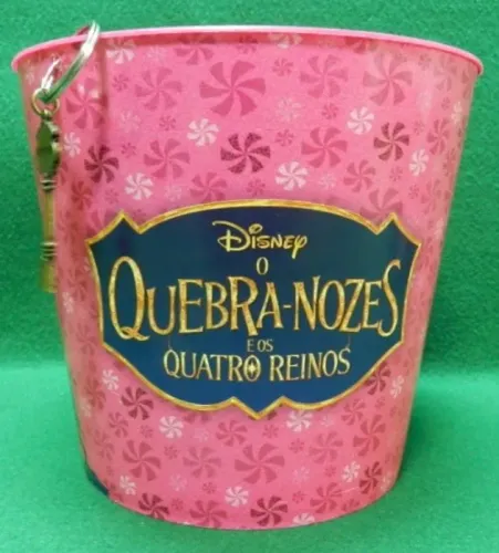 BALDE DE PIPOCA DO FILME O QUEBRA NOZES E OS QUATRO REINOS DISNEY.