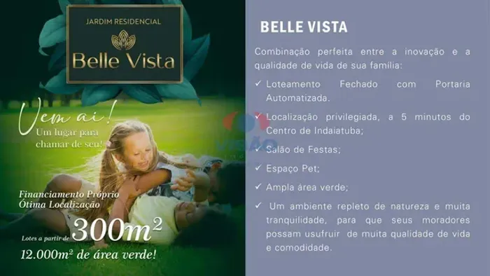 Terreno em condomínio à venda, Jardim Residencial Belle Vista - Indaiatuba/SP
