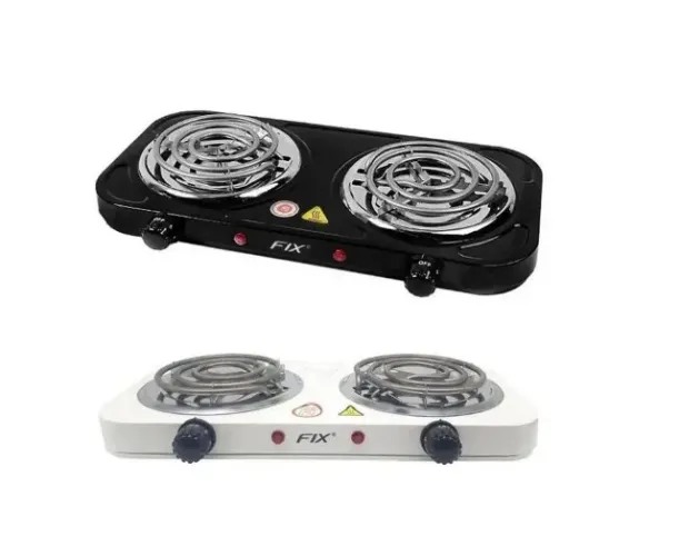 Fogão Elétrico 2 Bocas portátil De Mesa Cooktop 2000W