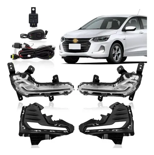 Kit Farol Milha Luz Diurna Drl Novo Onix Plus/ Premier 2020