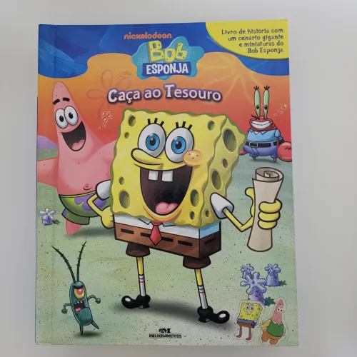 Livro infantil Bob Esponja - Caça ao Tesouro