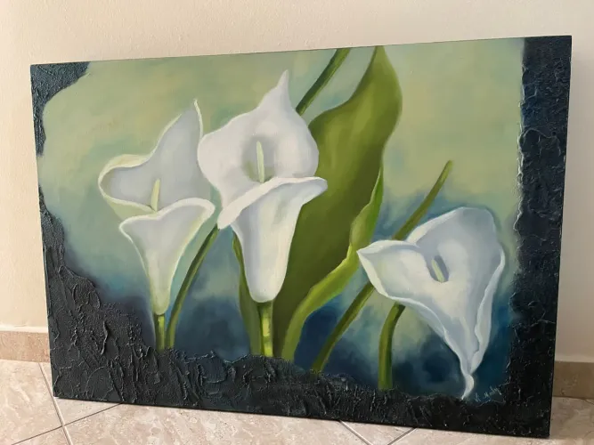 Quadro de Flores de Lírio