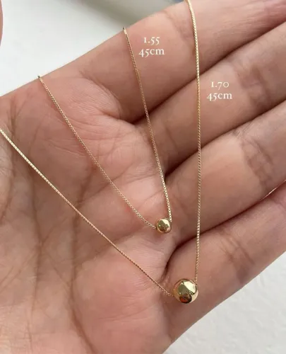 Gargantilha Única, em ouro 18k, " O presente que todas elas amam ganhar! "