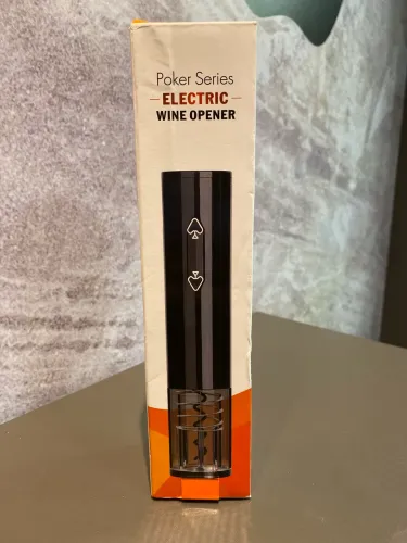 abridor de vinho elétrico da série Poker