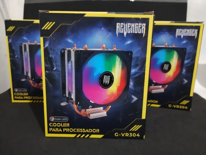 Cooler para Processador Dual Fan G-VR304 RGB novos lacrados ENTREGO