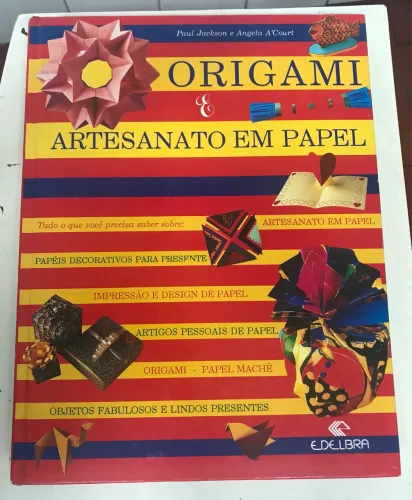 Origami e artesanato em papel livro
