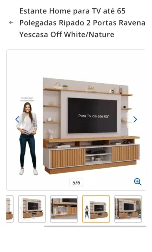 Estante para sala( Nova/ nunca foi montada) 