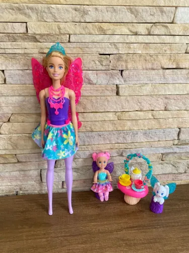 Kit Barbie Fada Hora do Chá - Completa