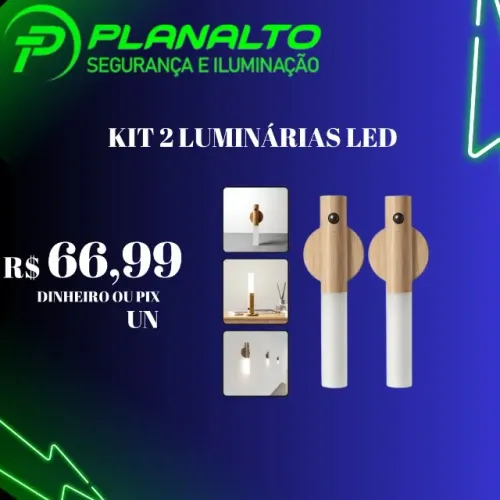 Kit duas luminárias LED
