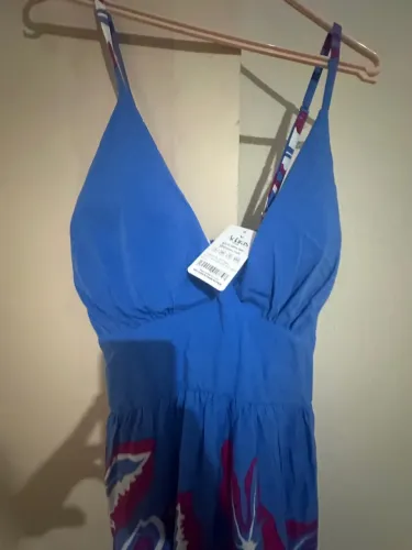 Vestido Azul Floral