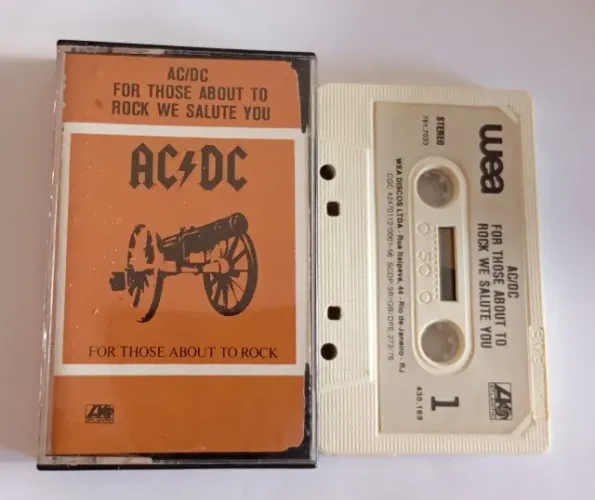 Fita Cassete K7 Ac Dc For Those About To Rock Nacional