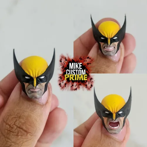 3 head custom wolverine jim lee padrão marvel legends
