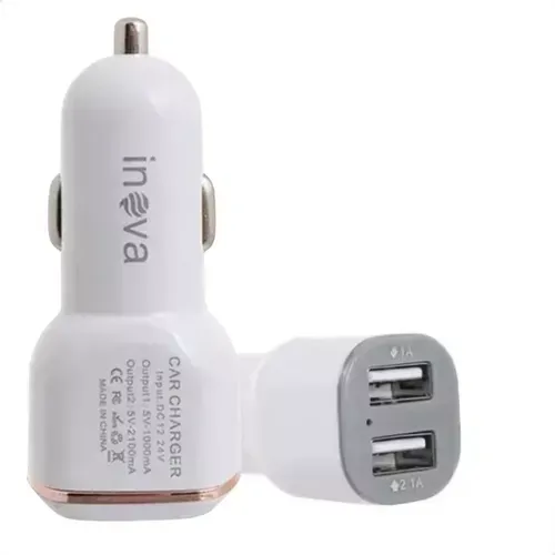 Carregador Veicular Para Celular 2 Usb
