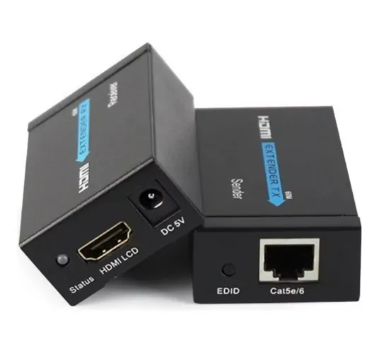 Extensor HDMI via Cabo de Rede Cat5e/6 - 60m