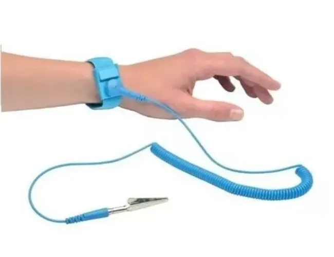 Kit 5 Pulseiras Anti Estática Profissional Aterramento Esd