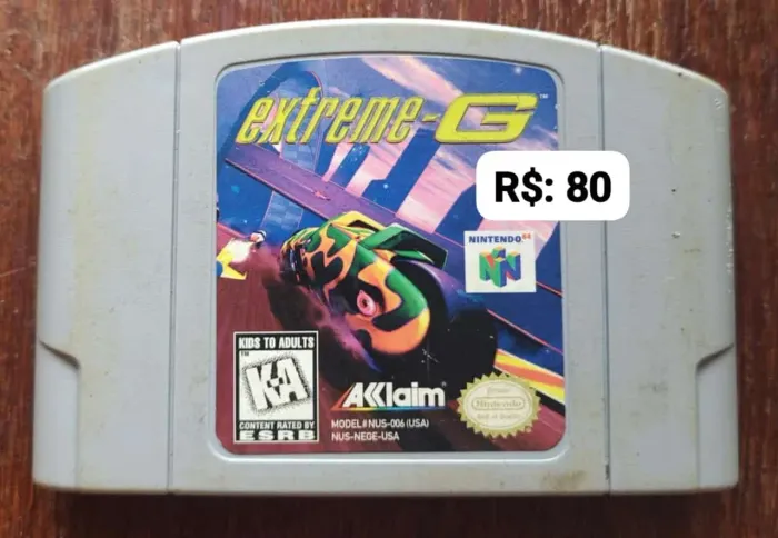 Extreme G = R$: 80