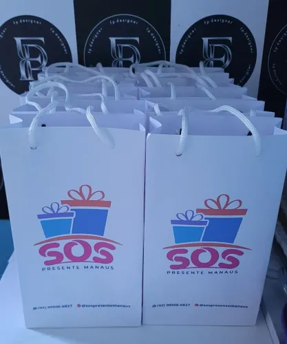Sacolas de papel 180g 